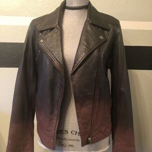 100% genuine leather ombré jacket !